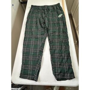 New York Jets Plaid Pajama Pants 5XLT Green Black White NFL Sleepwear